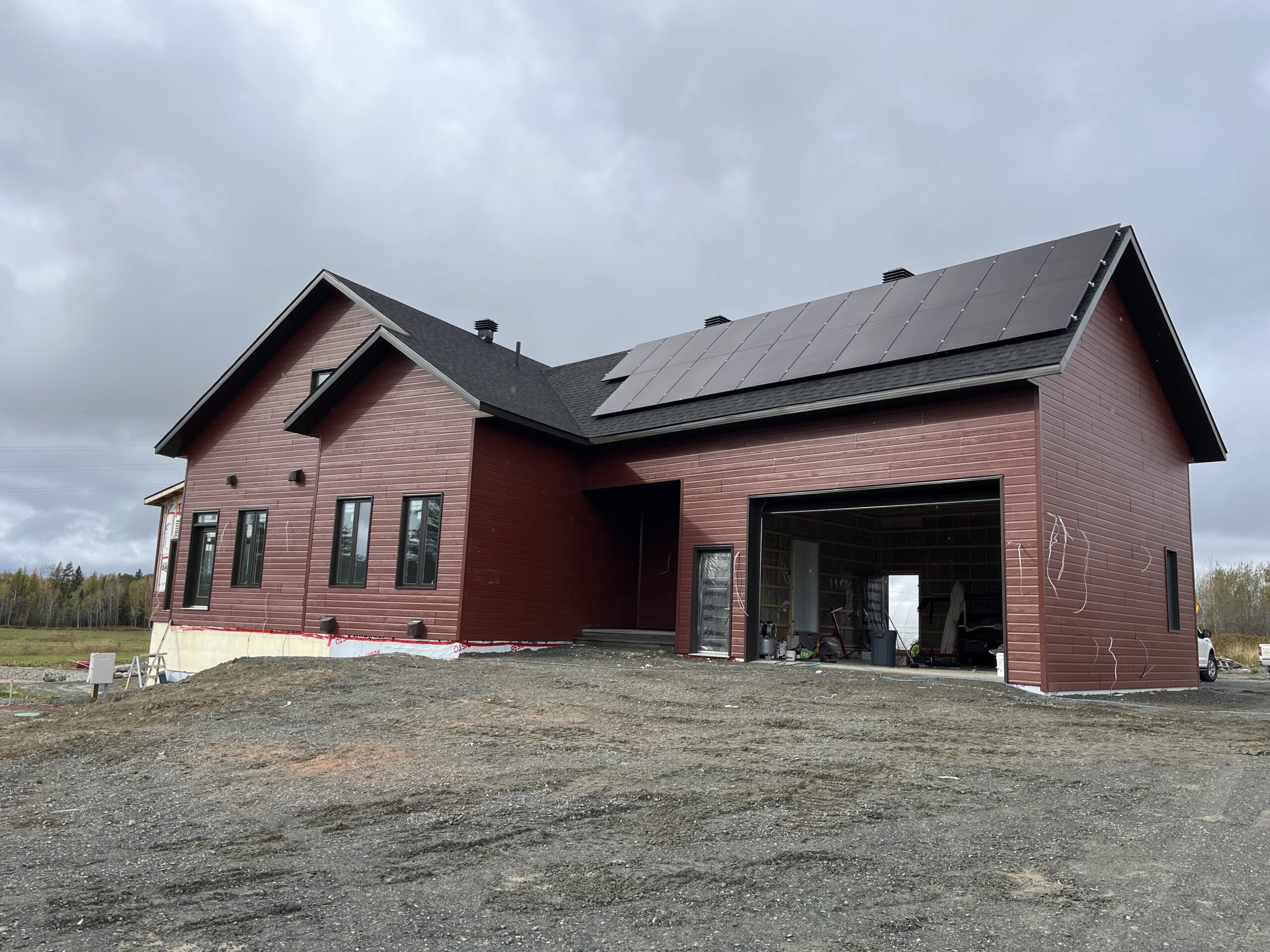 Photo d'une maison éco-énergétique