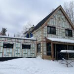 Photo d'une maison en construction
